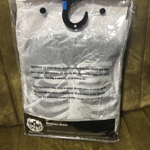 Spirit Black Skeleton Dress with Colorful Accents - Picture 5 of 5